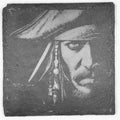 Rogue Pirate Smirk Slate Coaster