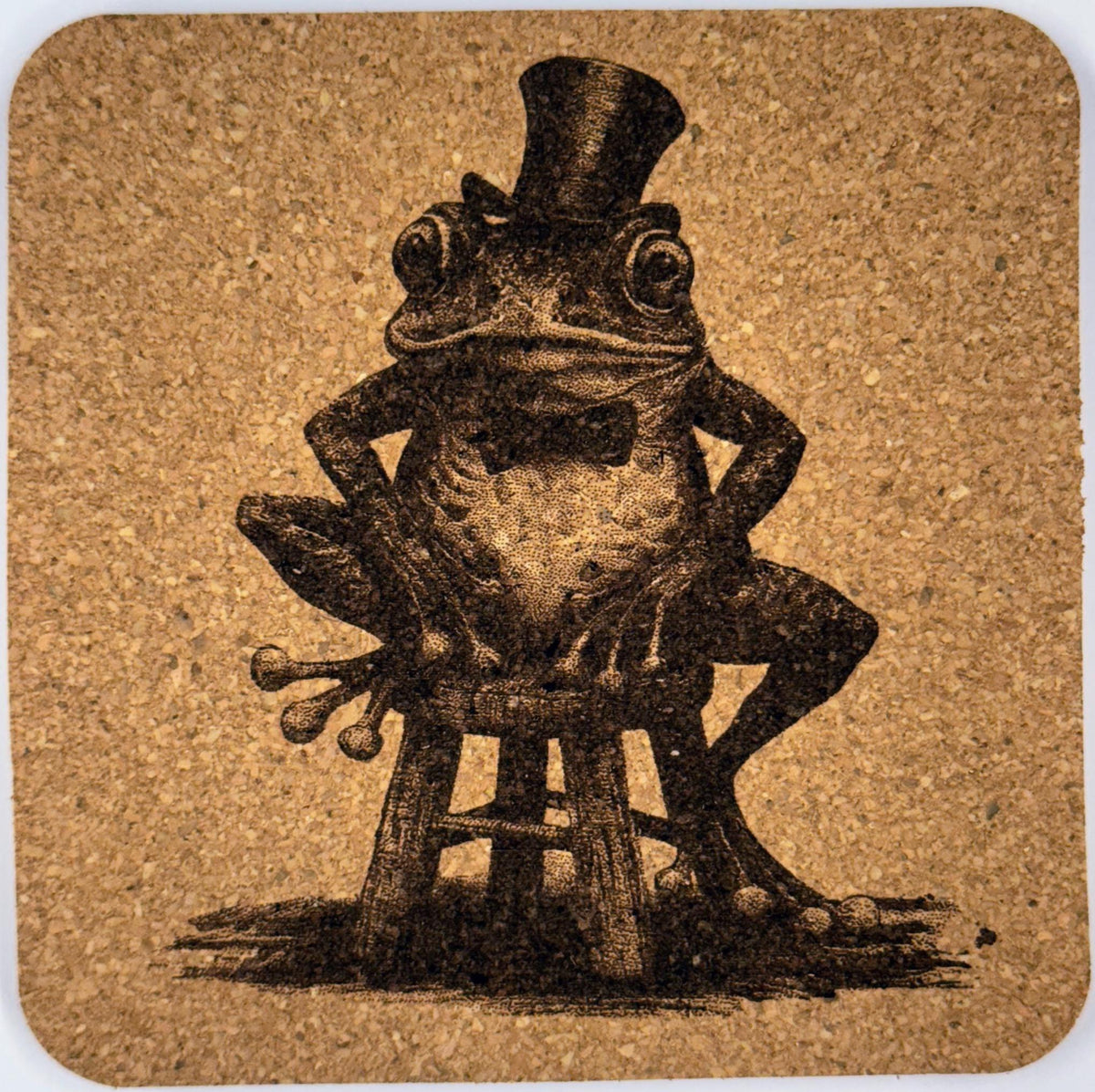 Toadstools – Set of 4 Laser Engraved Cork Coasters