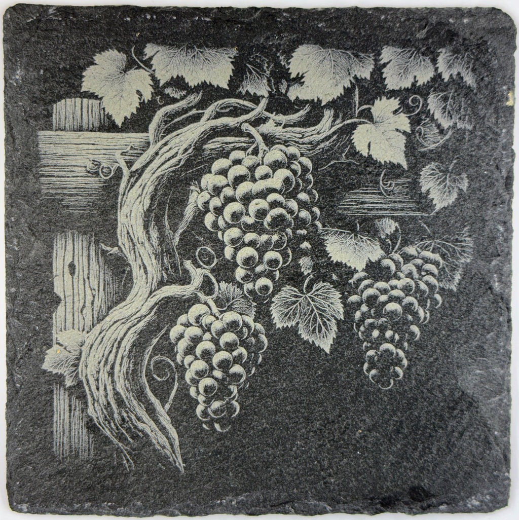 Fall Harvest Set of 4 Slate Coasters - Rustic Farmhouse Table Decor
