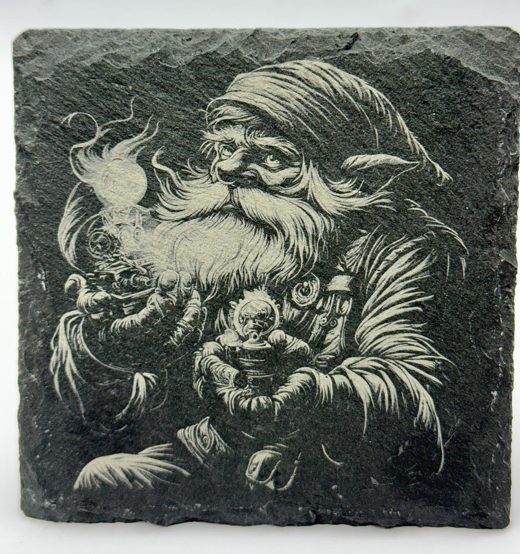 Dungeons and Dragons Themed Laser Engraved Slate Set of 4 Coasters