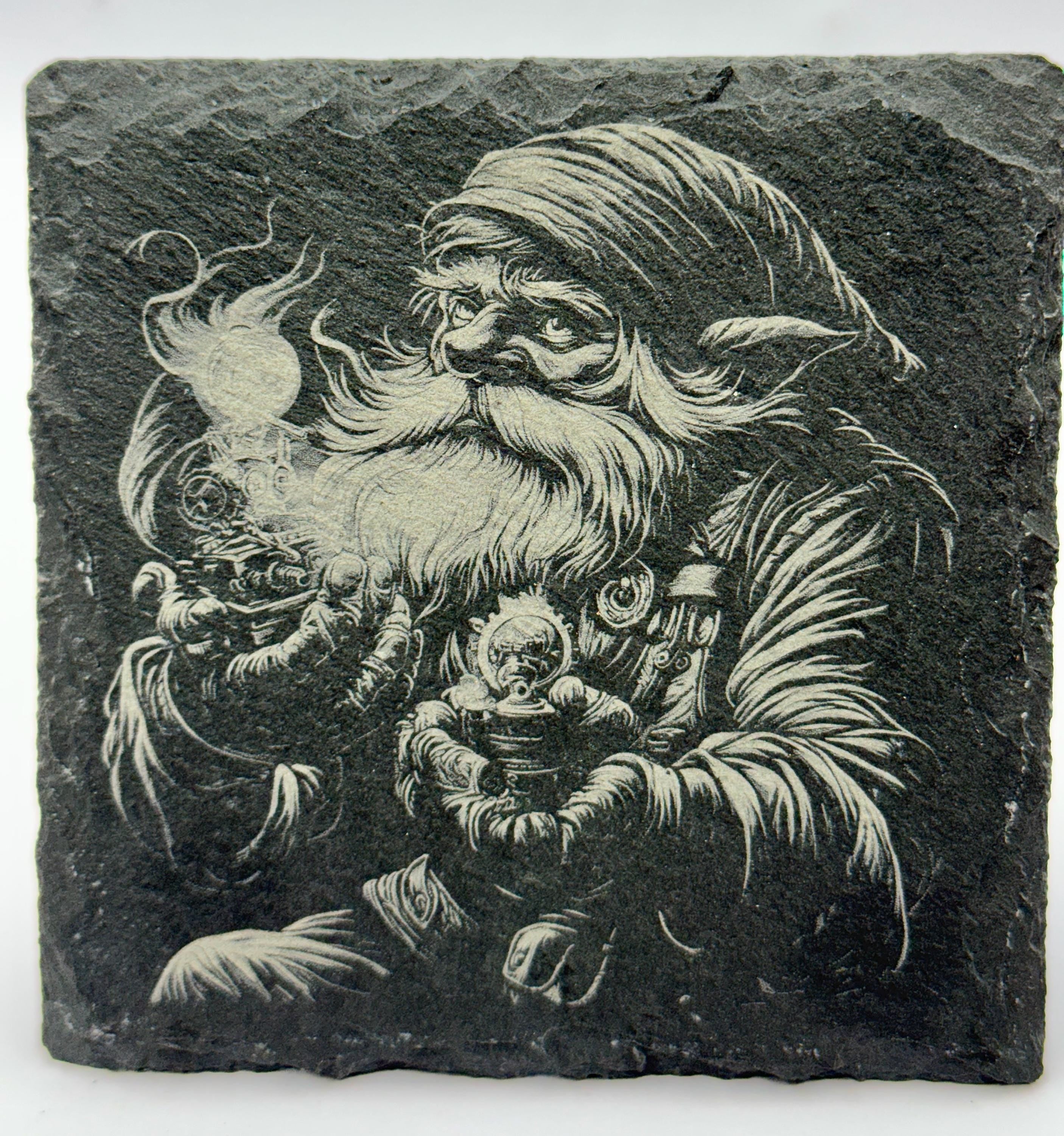 Dungeons and Dragons Themed Laser Engraved Slate Set of 4 Coasters