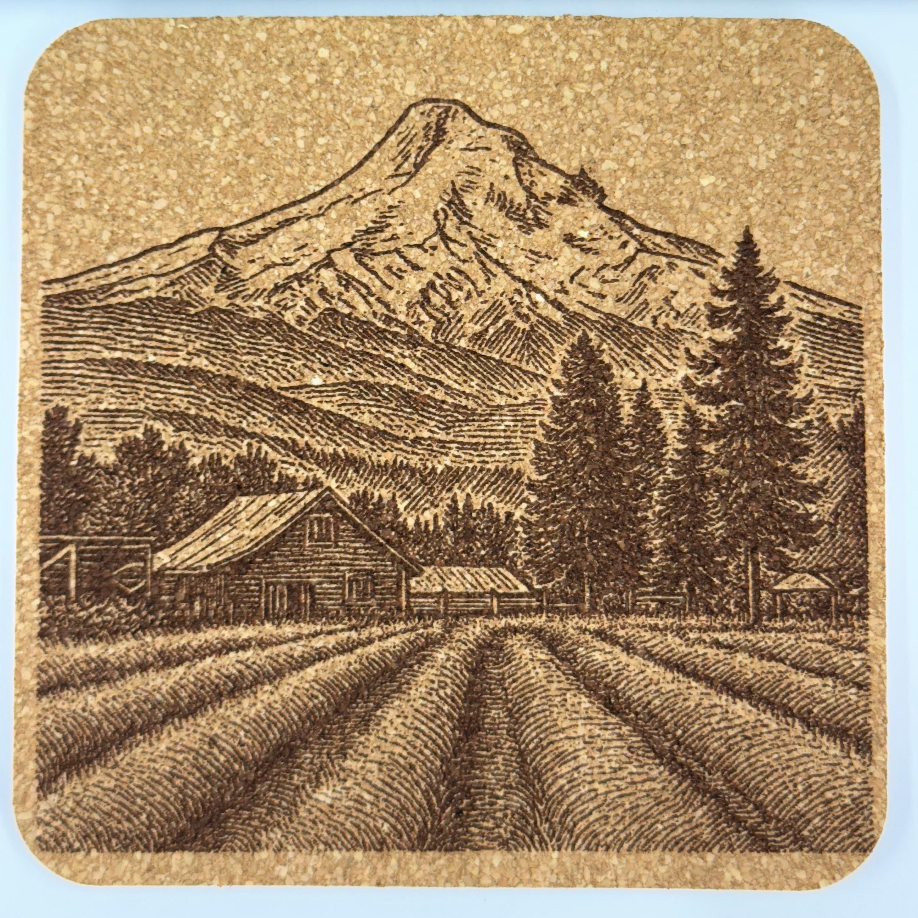 Mount Hood Coaster Set of 4 – Pacific Northwest Scenery