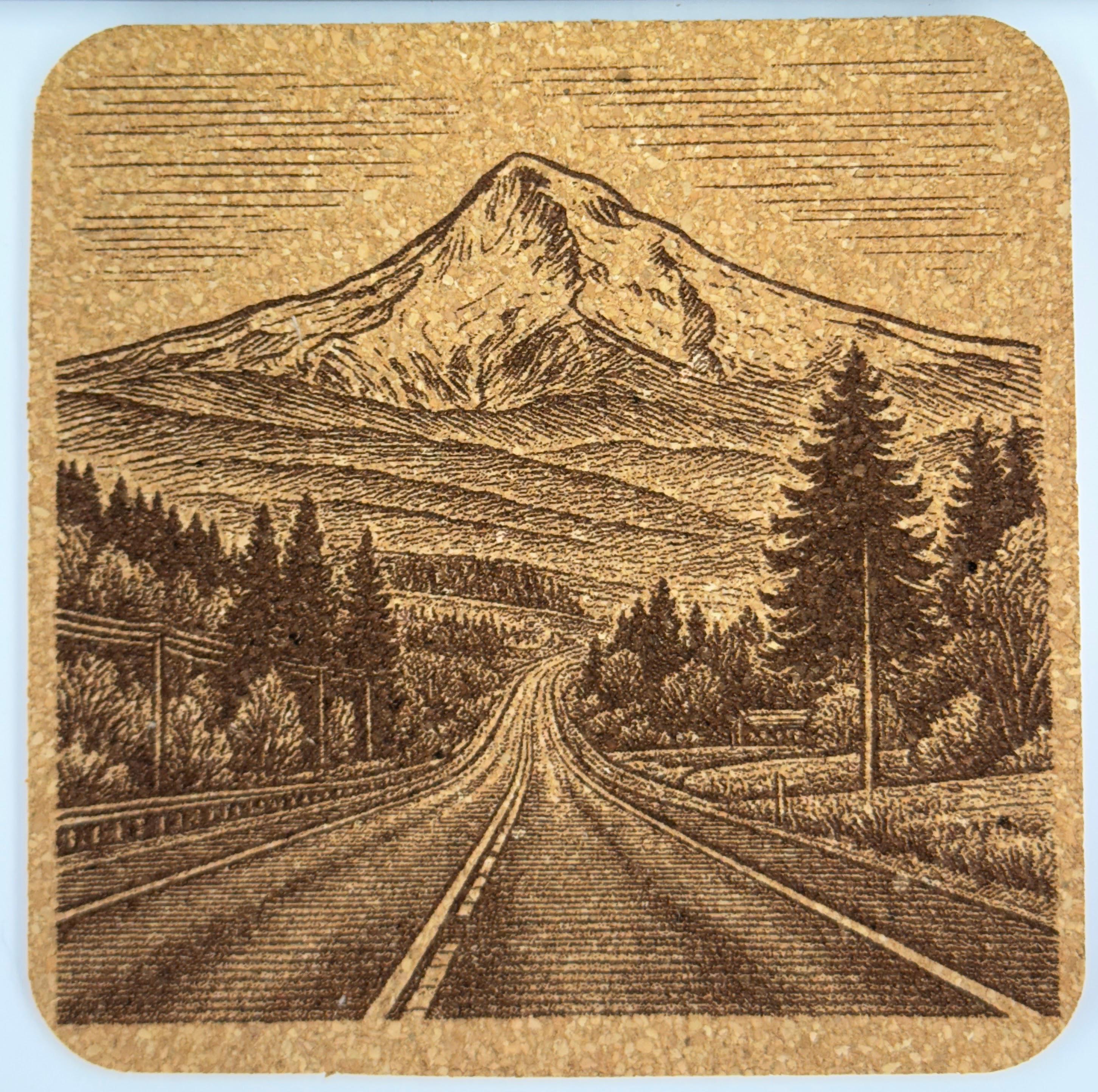 Mount Hood Coaster Set of 4 – Pacific Northwest Scenery