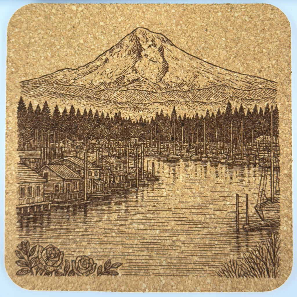 Mount Hood Coaster Set of 4 – Pacific Northwest Scenery