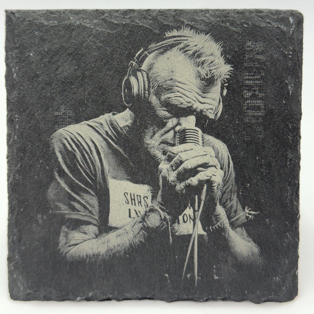 Live Music Slate Coaster Set – Rock, Indie, Alternative, Grunge-Style Décor
