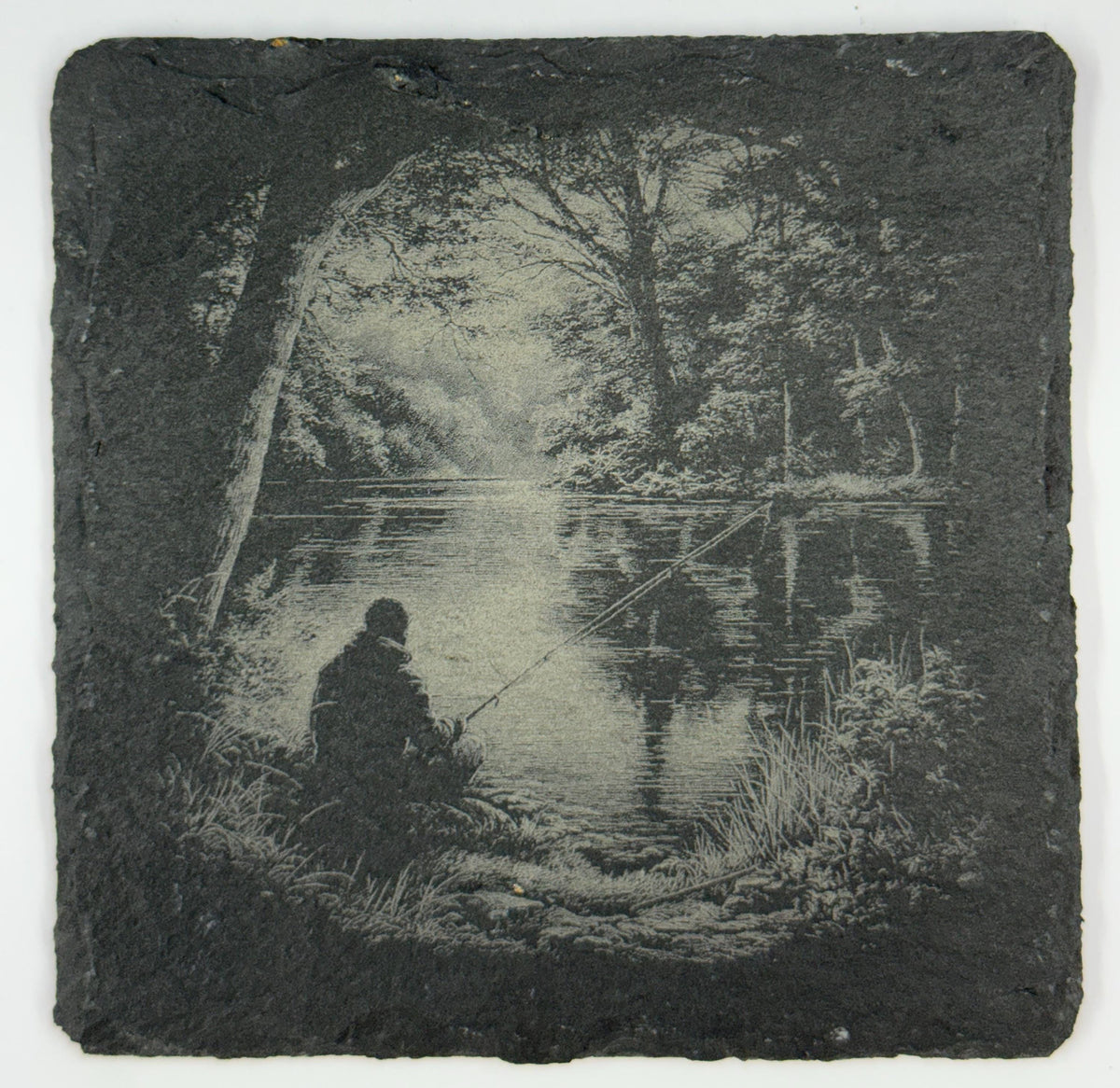 Nature and Outdoors Set of 4 Laser Engraved Slate Coasters