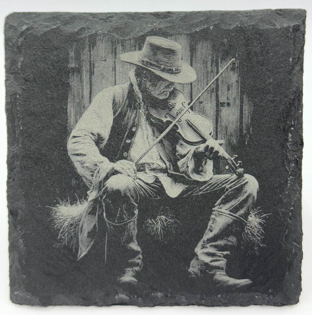 Country & Bluegrass Musician Slate Coaster Set – Gift for Music Lovers