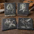 Country & Bluegrass Musician Slate Coaster Set – Gift for Music Lovers