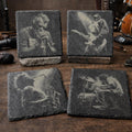 Live Music Slate Coaster Set – Rock, Indie, Alternative, Grunge-Style Décor