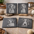 Beagle Slate Coaster Set – Curious Hound Dog Art (Set of 4)
