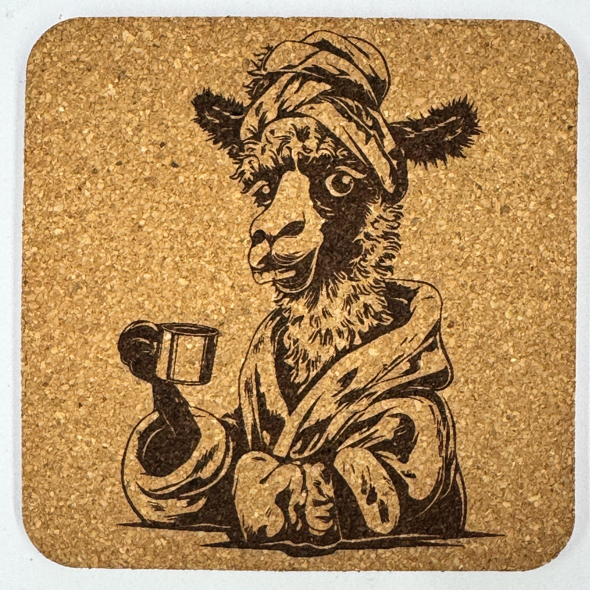 Funny Coffee Loving Animal Coasters – Morning Caffeine Set