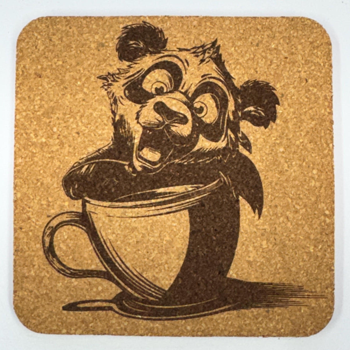 Funny Coffee Loving Animal Coasters – Morning Caffeine Set