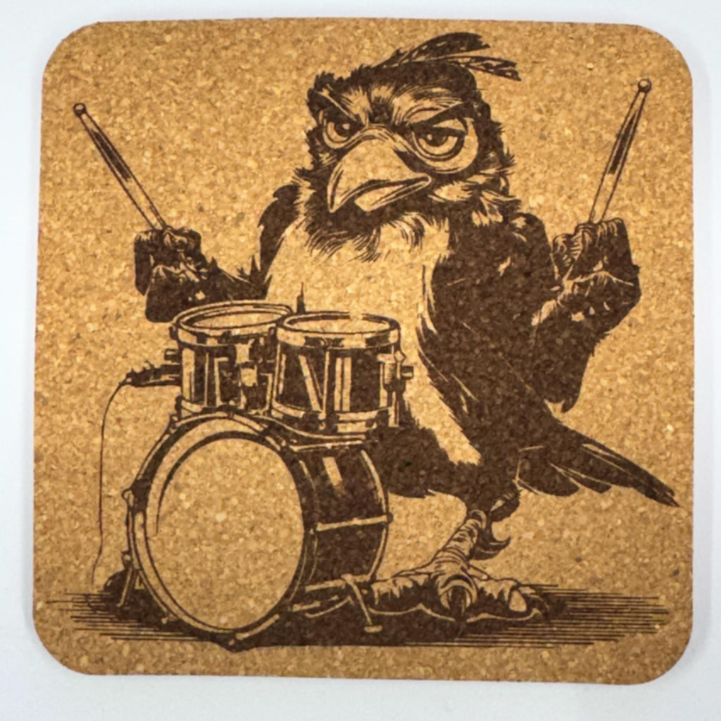 Funny Animal Band Coasters – Playful Music-Themed Drink Set