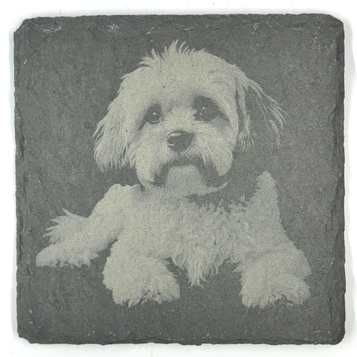 Shih Tzu Slate Coaster Set, Engraved Dog Lover Gift