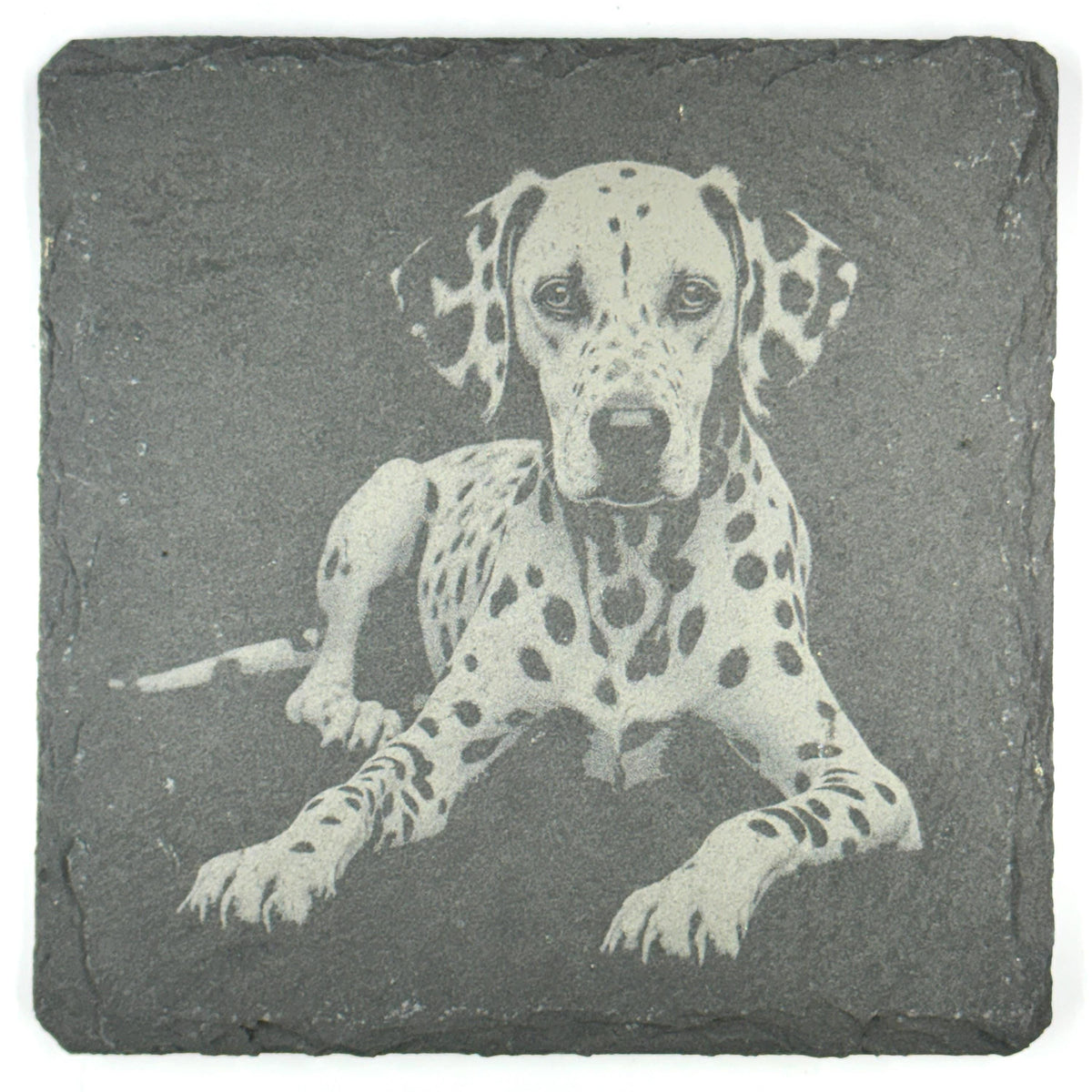 Dalmatian Dog Slate Coaster Set, Engraved Dog Lover Gift