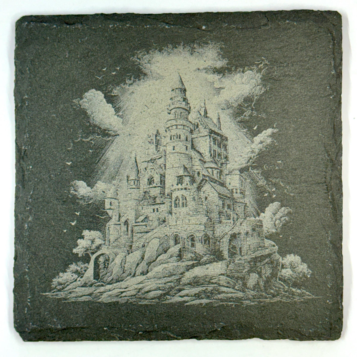 World Architecture Slate Coasters Set, Architectural Scenes from Across the Globe