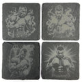Boxing Champions Set of 4 Laser Engraved Slate Coasters