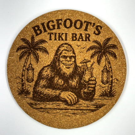 Custom Engraved Round Cork Coasters – Logo, Wedding, Bar & Event Designs