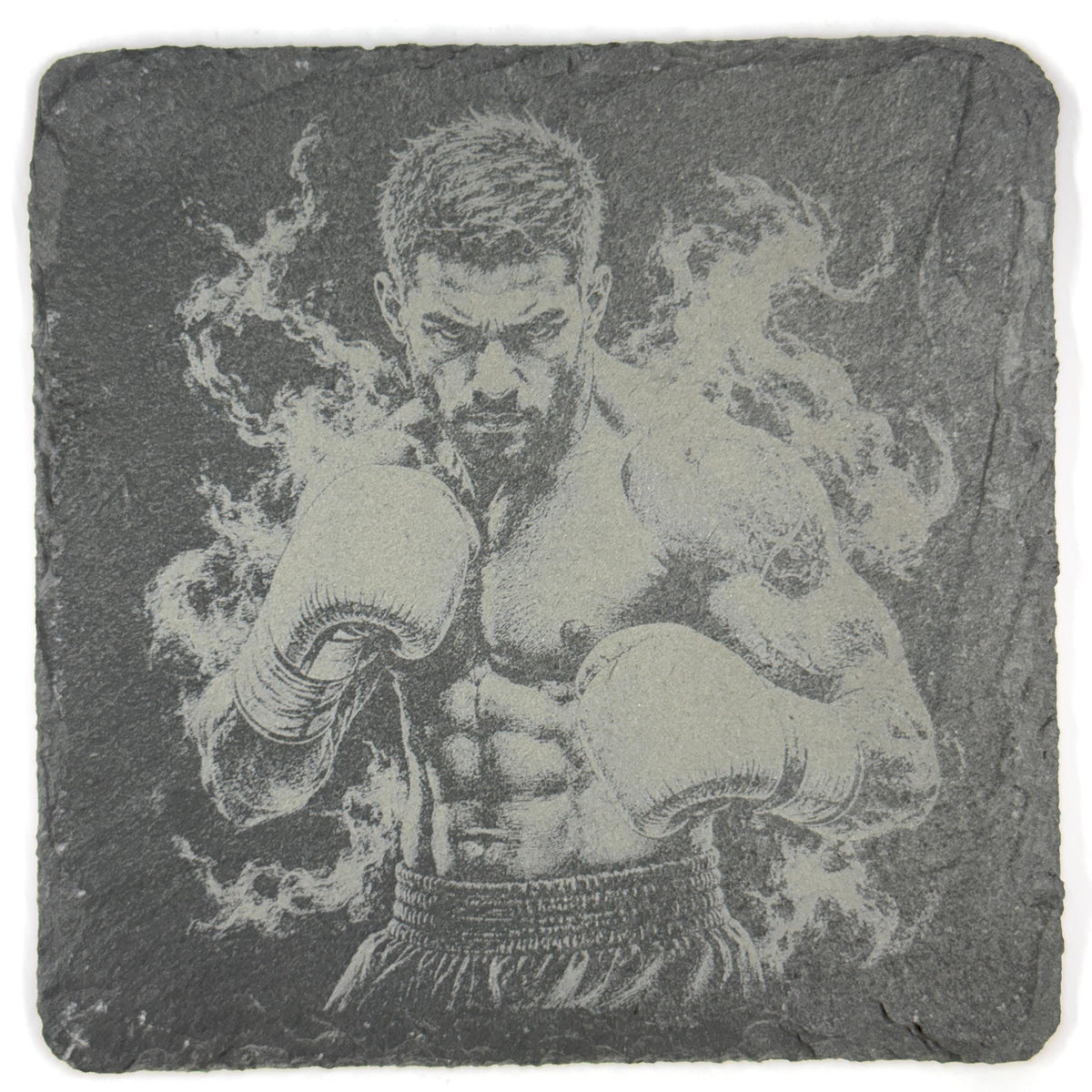 Boxing Champions Set of 4 Laser Engraved Slate Coasters